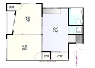 コンフォート竜泉クボタ【403号室】の間取り