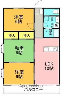 カーナハウス【201号室】の間取り