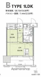 ドゥーエ赤坂【4階】の間取り