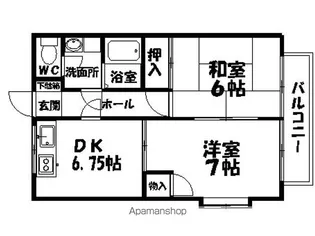 黒浜ハイデンツB棟【101号室】の間取り