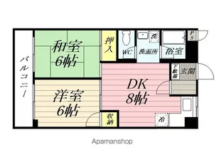 コトブキハイツ【402号室】の間取り