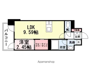 プレジデンス ざ 三萩野【10階】の間取り