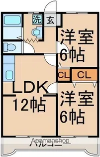 CASA MIRA2【102号室】の間取り