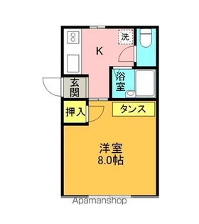 大内コーポ【103号室】の間取り