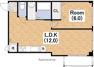 ヴィオール山坂【5階】の間取り