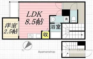 ソレヴィア二日市北Ⅰ【2階】の間取り