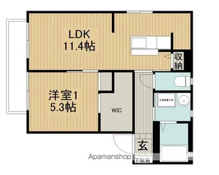 ユーロミニアム【A101号室】の間取り