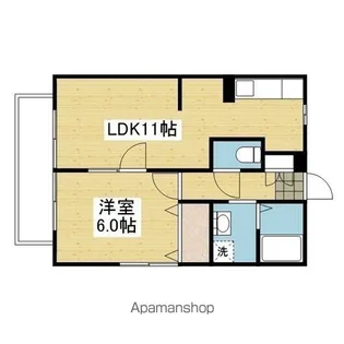 シャトルあすか【101号室】の間取り