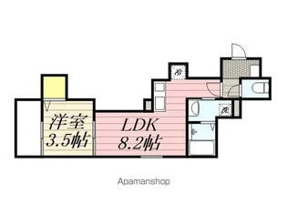 CasaGarden 筑紫野【1階】の間取り