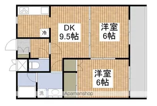 サンテラス天神【1階】の間取り