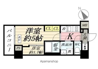 ブライズ鶴見本町通MAXIV【4階】の間取り