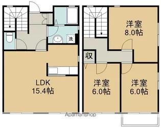 にこのいえ【1階】の間取り