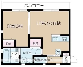 レジディア勝どき【旧コスモグラシア勝どき】【301号室】の間取り