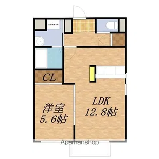 CurasionPalace【1階】の間取り