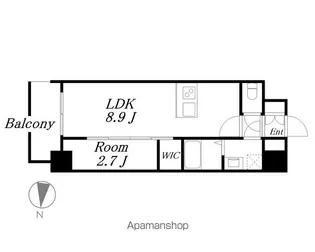 メイクスアート名駅南Ⅳ【11階】の間取り