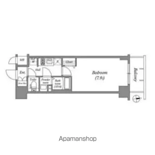 アドバンス名古屋ワイノット【7階】の間取り