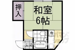 岡崎神宮荘【西号室】の間取り