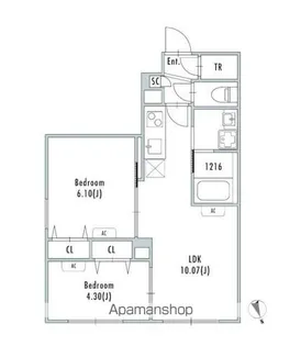 GRAN PASEO中野新井薬師前【1階】の間取り