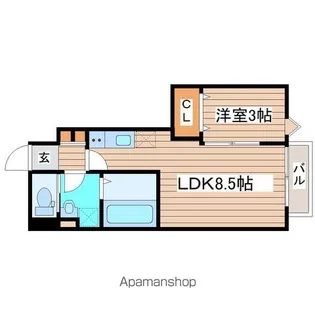 セフィラ上杉【1階】の間取り
