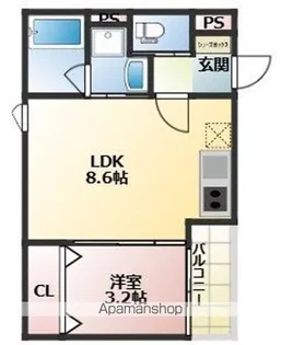 THE NOBLES 花畑【1階】の間取り