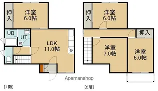 トータス柏木【1階】の間取り