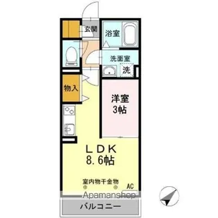 グランボア B【2階】の間取り