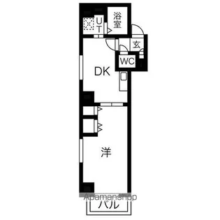 レジデンスカープ今池【8階】の間取り