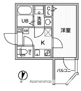 T’S CUORE横濱元町【1階】の間取り