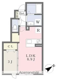 メゾンドゥカイB棟【1階】の間取り