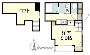 UNリヴィエール高松【1階】の間取り