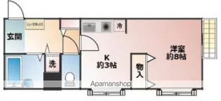 フロンティア鷺宮【201号室】の間取り