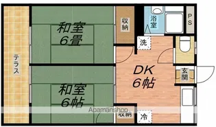 コーポ大野【1階】の間取り