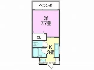 コンドミニアムハピネス【201号室】の間取り