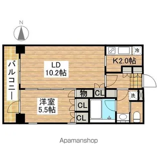 ドゥーエつつじヶ丘【2階】の間取り