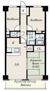 コスモリード八王子【4階】の間取り