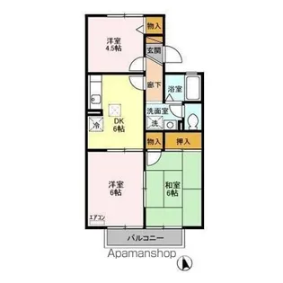 シャトルアイ II【1階】の間取り