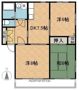 フレグランス鳥羽【102号室】の間取り