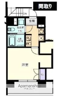 PRATIQUE日本橋水天宮【4階】の間取り