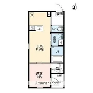 robot home 近鉄八田【1階】の間取り