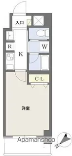 レブリアント大橋南【5階】の間取り