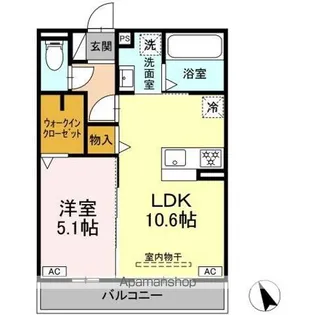 DーHILLS有玉北町【3階】の間取り