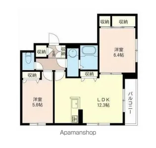 セレーナ石神井公園【2階】の間取り