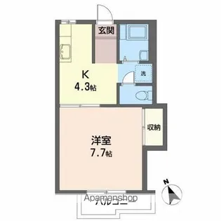 ベル・シャンブル【2階】の間取り