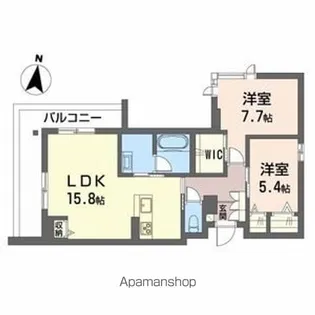 シャーメゾンステージ神明【4階】の間取り