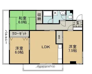 メゾンドール中寺【5階】の間取り