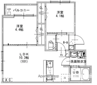 KEIAI RESIDENCE 豊四季Ⅱ【1階】の間取り