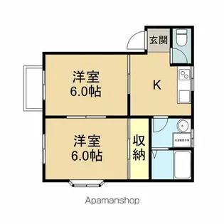 エメラルパークⅡ【3-C号室】の間取り
