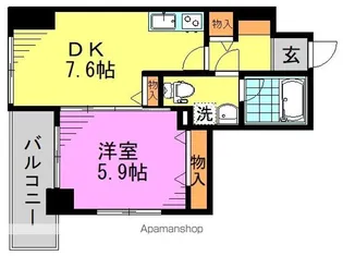 ドゥーエ東高円寺【8階】の間取り