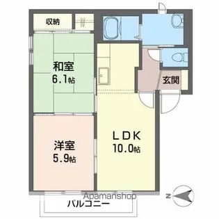 サンベルデM A【A101号室】の間取り