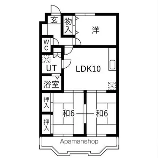 セピアパレス【4階】の間取り